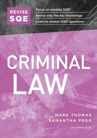 Revise SQE Criminal Law [DRM] - Samantha Pegg - ebook