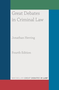 Great Debates in Criminal Law [DRM] - Jonathan Herring - ebook