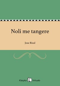 Noli me tangere - Jose Rizal - ebook