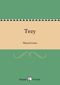 Tezy - Marcin Luter - ebook