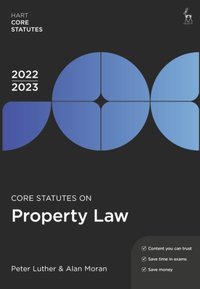 Core Statutes on Property Law 2022-23 [DRM] - Alan Moran - ebook