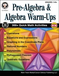 Pre-Algebra and Algebra Warm-Ups, Grades 5 - 8 [DRM] - Wendi Silvano - ebook