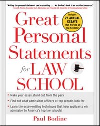 Great Personal Statements for Law School [DRM] - Paul Bodine - ebook