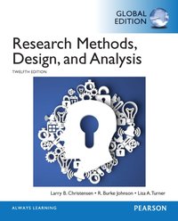 Research Methods, Design, and Analysis, Global Edition [DRM] - Lisa A. Turner - ebook