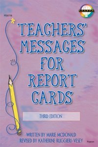 Teachers' Messages for Report Cards, Grades K - 8 [DRM] - Katherine Ruggieri - ebook