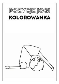 Kolorowanka z pozycjami jogi - Karolina C - ebook