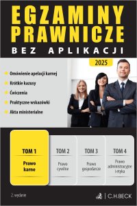 Egzaminy Prawnicze bez aplikacji 2025. Tom 1. Prawo karne - Joanna Ablewicz - ebook