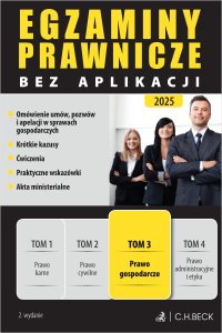 Egzaminy Prawnicze bez aplikacji 2025. Tom 3. Prawo gospodarcze - Joanna Ablewicz - ebook