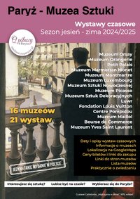 Paryż Muzea Sztuki. Wystawy czasowe jesień / zima 2024 / 2025 - Sylwia Kołowacik - ebook