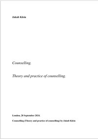 Counselling (Theory and Practice of Counselling) by Jakub Klein - Jakub Klein - ebook