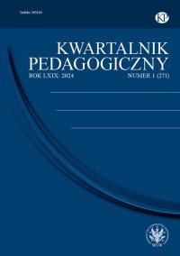 Kwartalnik Pedagogiczny 2024/1 (271). Interdyscyplinarne podejścia do zdrowia, edukacji i wsparcia społecznego - Joanna Madalińska-Michalak - eprasa