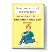 Word search and missing gaps. Secondary school. Extended level matura exam. - Katarzyna Rak - ebook