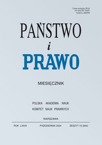 Państwo i Prawo. Nr 10/2024 - Opracowanie zbiorowe - ebook