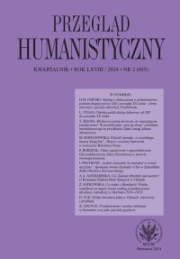 Przegląd Humanistyczny 2024/2 (485) - Tomasz Wójcik - eprasa