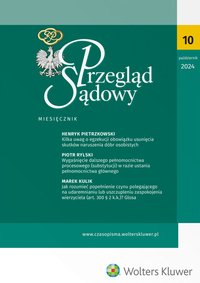 Przegląd Sądowy. Nr 10/2024 - Opracowanie zbiorowe - ebook