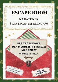 ESCAPE ROOM. Na ratunek świątecznym relacjom dla dzieci w wieku 10-18 lat - Katarzyna Skoczylas-Płuska - ebook