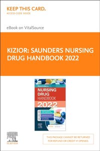 Saunders Nursing Drug Handbook 2022 E-Book [DRM] - Keith Hodgson - ebook