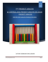 Central Asia Project Abacus or Asian Project Abacus - Kambham Vara Lakshmi - ebook