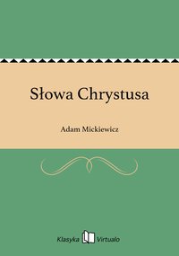 Słowa Chrystusa - Adam Mickiewicz - ebook