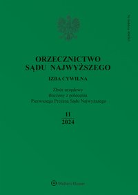 Orzecznictwo Sądu Najwyższego. Izba Cywilna. Nr 11/2024 - Opracowanie zbiorowe - ebook