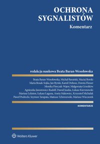 Ochrona sygnalistów. Komentarz - Beata Baran-Wesołowska - ebook