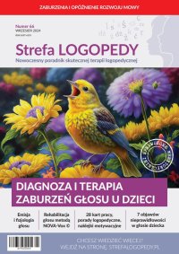 Strefa LOGOPEDY, numer 66, Diagnoza i terapia zaburzeń głosu u dzieci - dr Kamil Jaros - eprasa