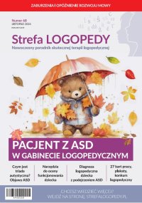 Strefa LOGOPEDY, numer 68, Pacjent z asd w gabinecie logopedycznym - Agnieszka Stefaniak-Szołyga - eprasa