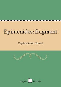 Epimenides: fragment - Cyprian Kamil Norwid - ebook