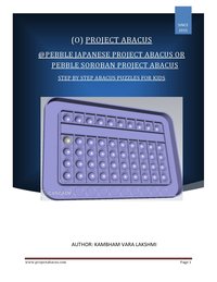 Pebble Japanese Project Abacus (or) Pebble Soroban Project Abacus - Kambham Vara Lakshmi - ebook