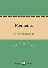 Memento - Cyprian Kamil Norwid - ebook