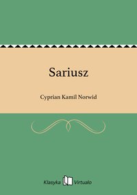 Sariusz - Cyprian Kamil Norwid - ebook