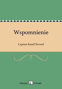 Wspomnienie - Cyprian Kamil Norwid - ebook