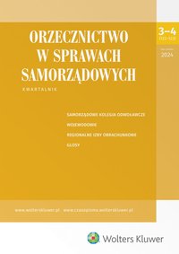 Orzecznictwo w Sprawach Samorządowych. Nr 3-4/2024 - Opracowanie zbiorowe - ebook