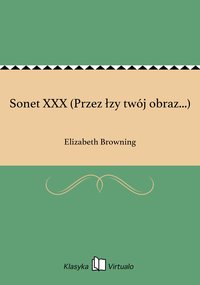 Sonet XXX (Przez łzy twój obraz...) - Elizabeth Browning - ebook