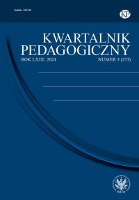 Kwartalnik Pedagogiczny 2024/3 (273) - Joanna Madalińska-Michalak - eprasa