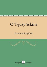 O Tęczyńskim - Franciszek Karpiński - ebook