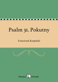 Psalm 31. Pokutny - Franciszek Karpiński - ebook