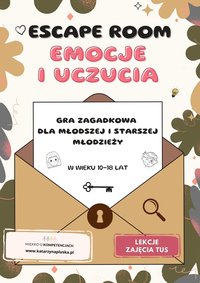 Escape room. Emocje i uczucia. Gra zagadkowa dla młodzieży młodszej i starszej - Katarzyna Skoczylas-Płuska - ebook