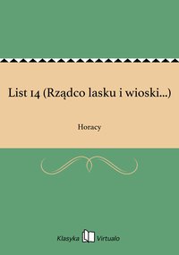 List 14 (Rządco lasku i wioski...) - Horacy - ebook