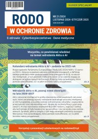 RODO w ochronie zdrowia. Numer specjalny 21 - Opracowanie zbiorowe - eprasa