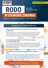 RODO w ochronie zdrowia. Numer specjalny 22 - Opracowanie zbiorowe - eprasa