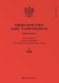 Orzecznictwo Sądu Najwyższego. Izba Karna. Nr 3/2025 - Opracowanie zbiorowe - ebook