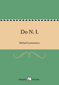 Do N. I. - Michał Lermontow - ebook