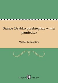 Stance (Szybko przebiegłszy w mej pamięci...) - Michał Lermontow - ebook