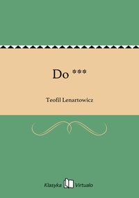 Do *** - Teofil Lenartowicz - ebook